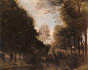 Gisors, Riviere Bordee D'arbres - 让·巴蒂斯特·卡米耶·柯罗